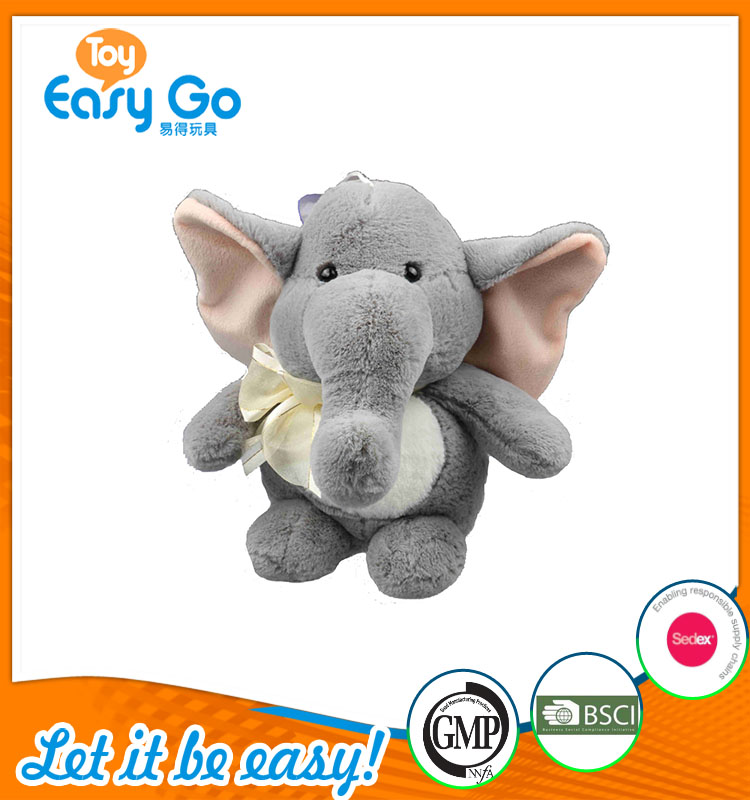 high quality customized production cute light gray elephant 