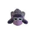 Custom Plush Deep Purple Lying Monkey Toy With Sunglasses 